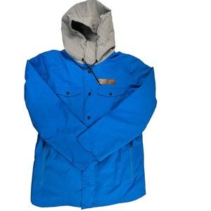 Oakley Division BioZone Insulated Men Waterproof Hooded Jacket Size Large Blue